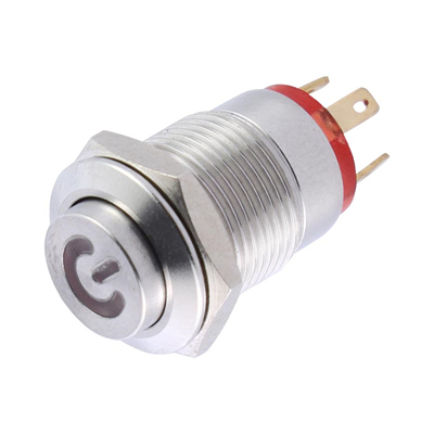 16MM金屬開關(guān)帶電源符號